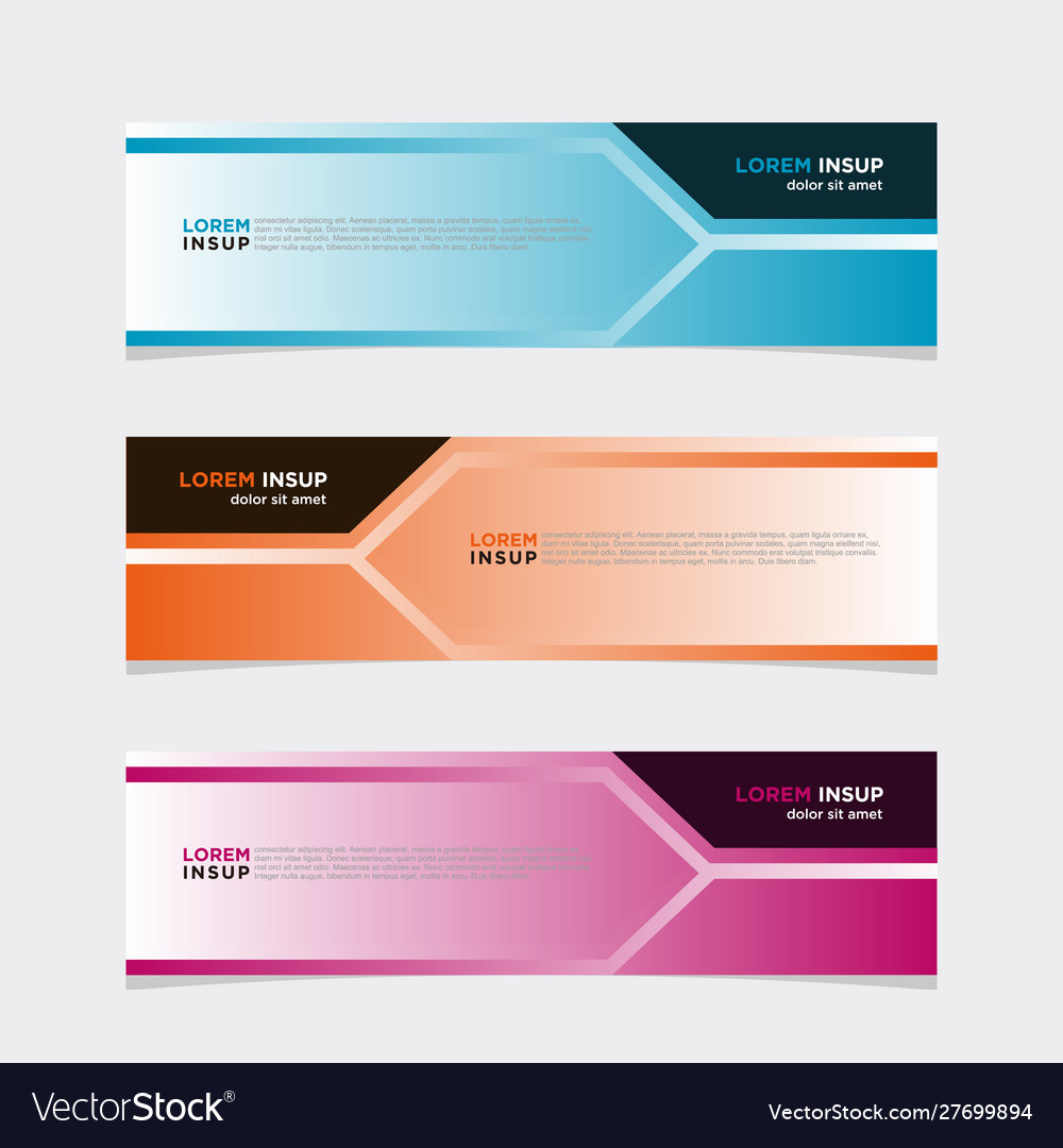 Modern banner web background abstract design Vector Image Modern banner web background abstract design