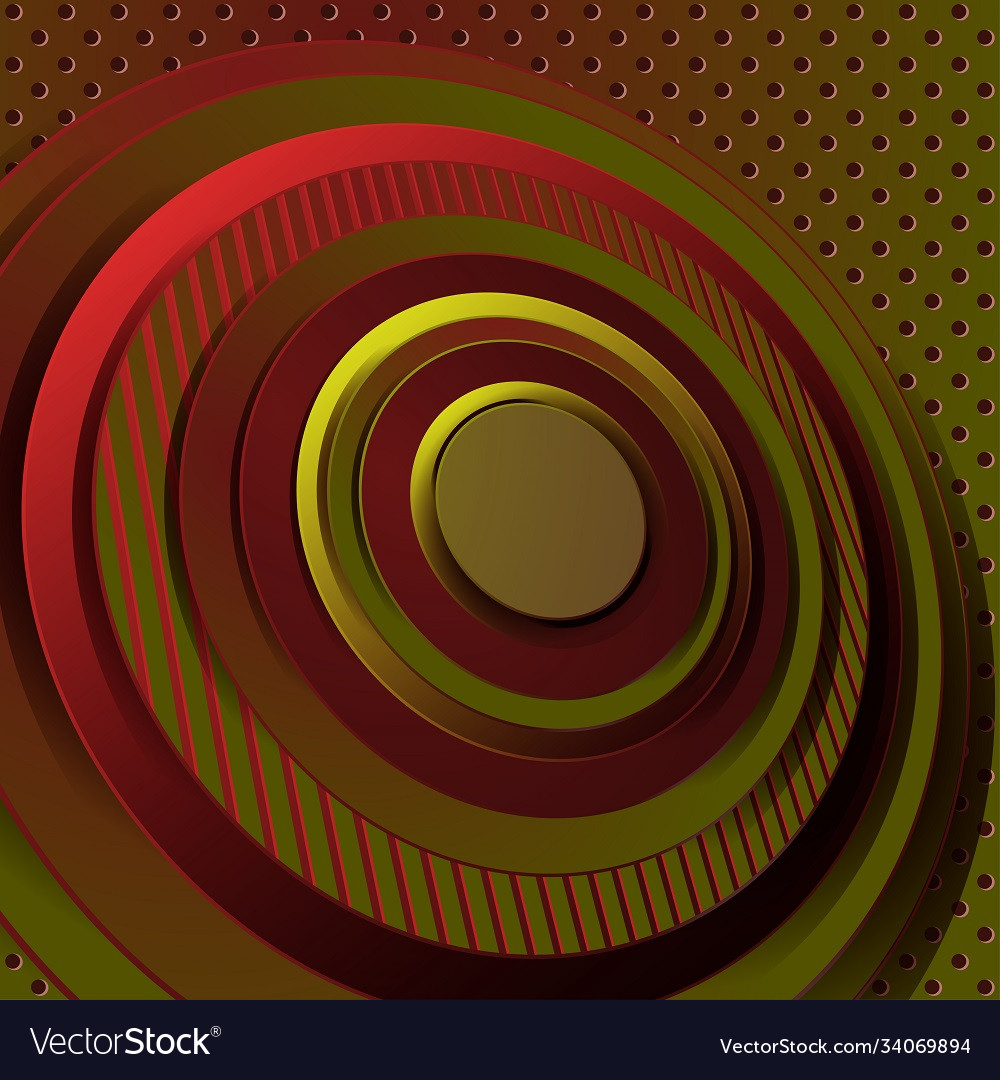 Multilayered color round background
