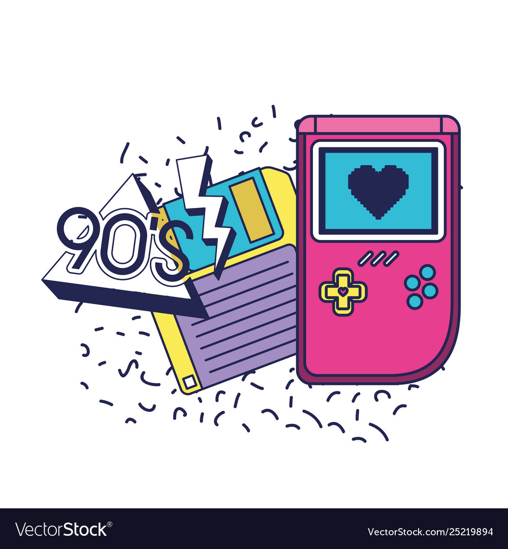Retro floppy disk with handle video game