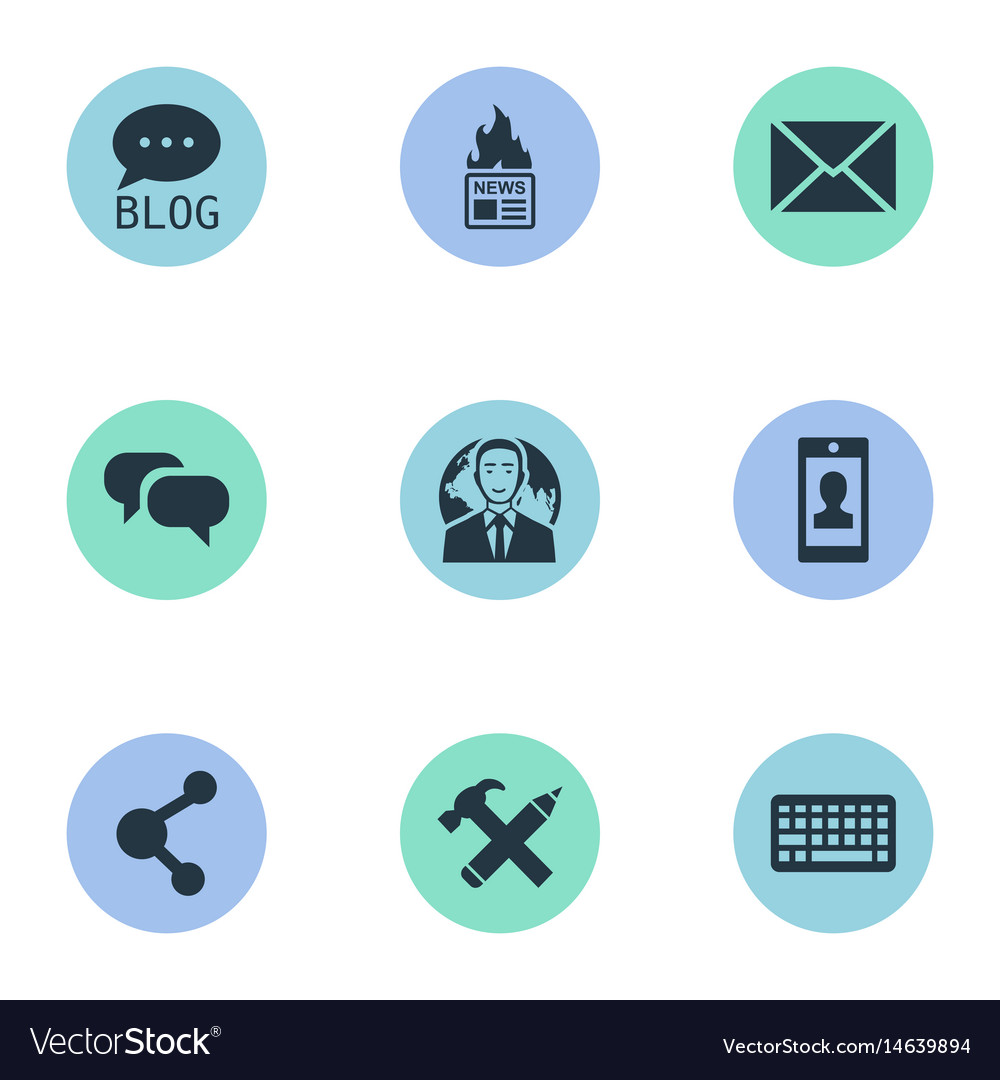 Set of simple user icons