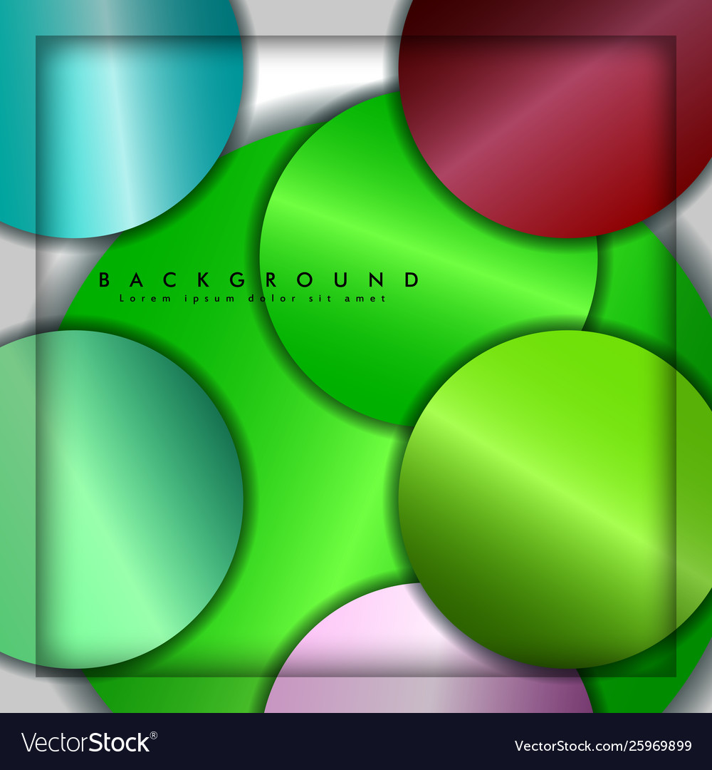 Abstract circle background with color gems