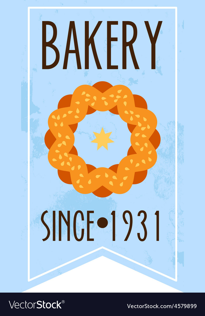 Collection of vintage retro bakery logo