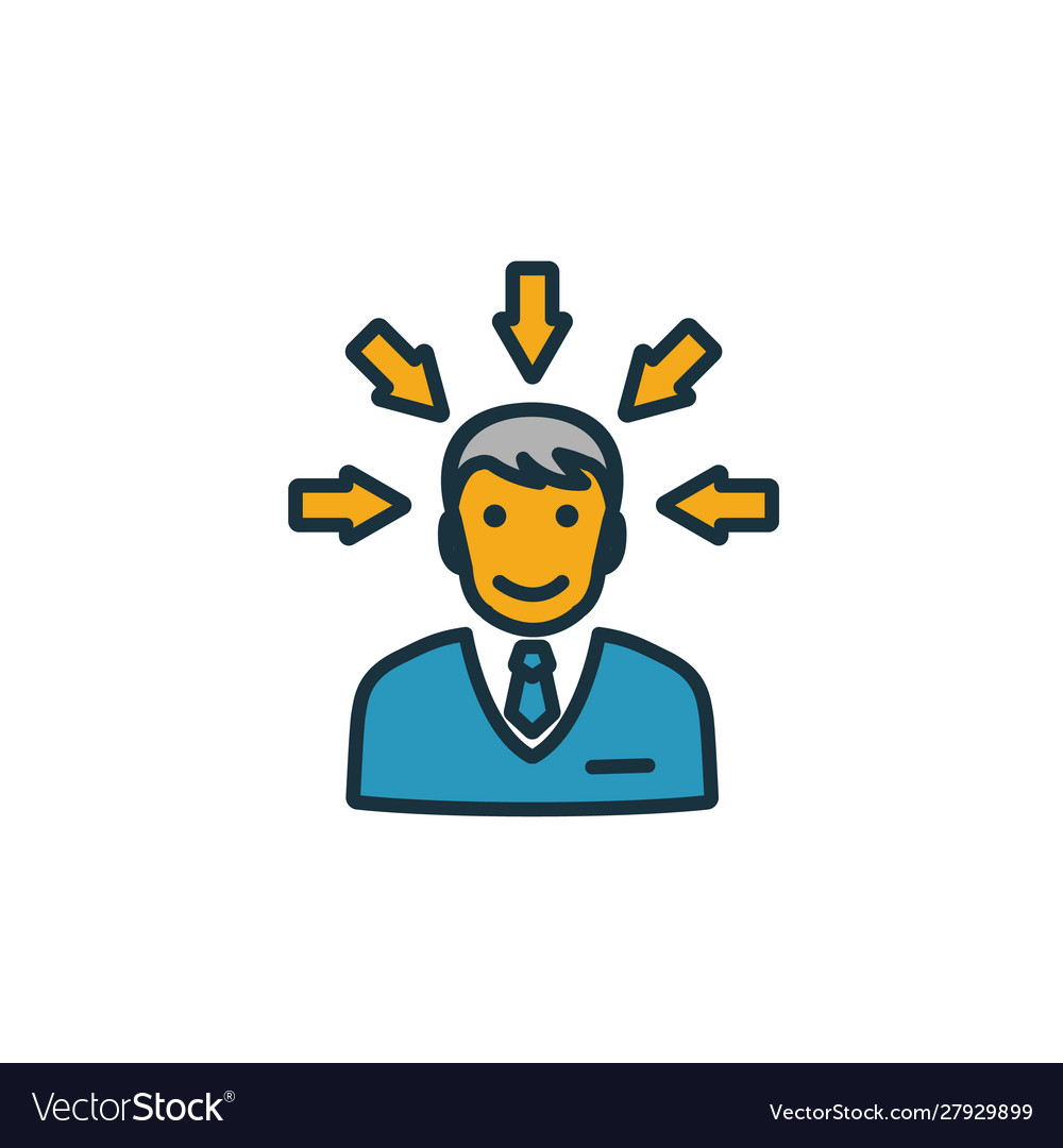 Concentration icon simple element from