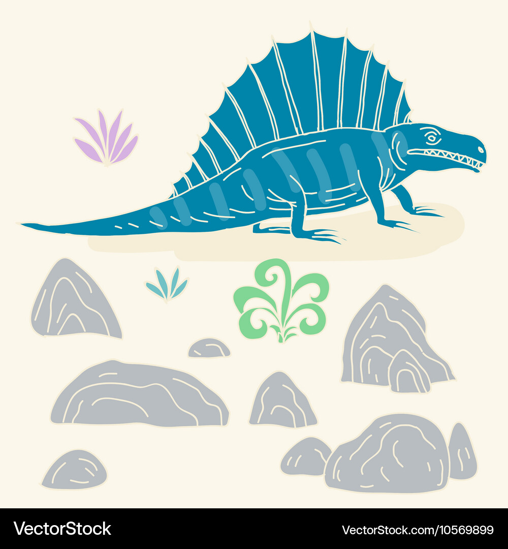 Hand drawn with cute cartoon Royalty Free Vector Image