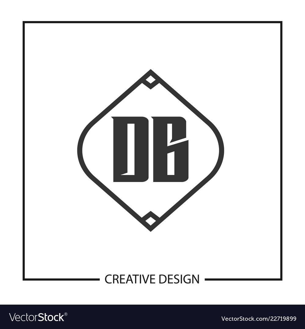 Initial letter db logo template design vector image Initial letter db logo template design