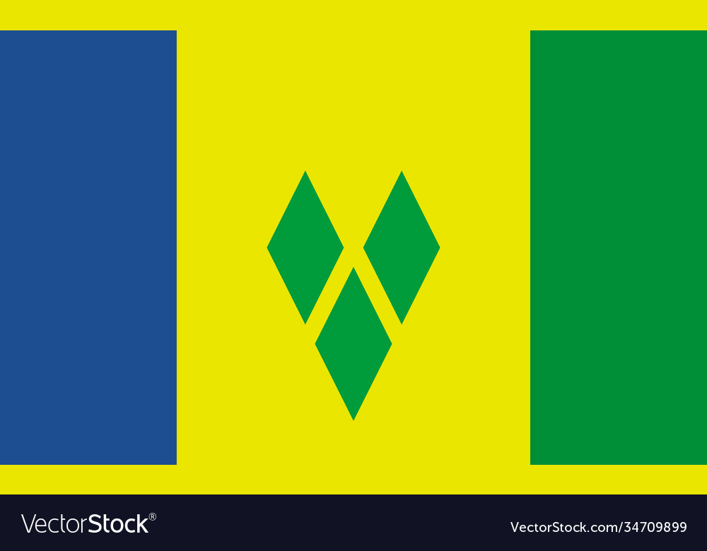 Saint vincent and grenadines national flag