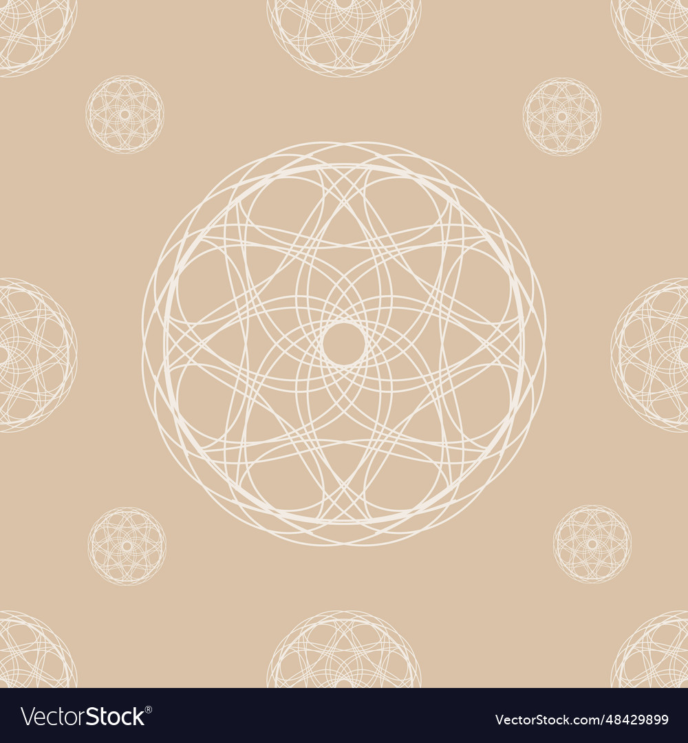 Seamless pattern of abstract round shapes vector image Seamless pattern of abstract round shapes