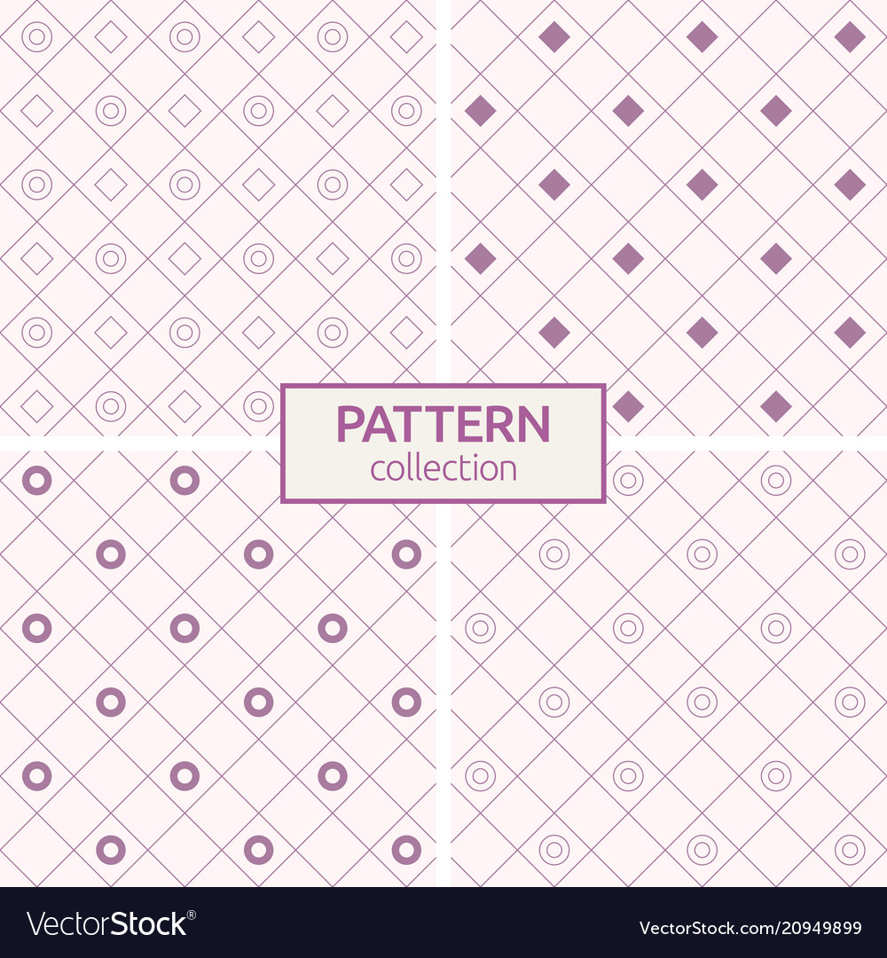 Set of seamless patterns Vector Image Set of seamless patterns