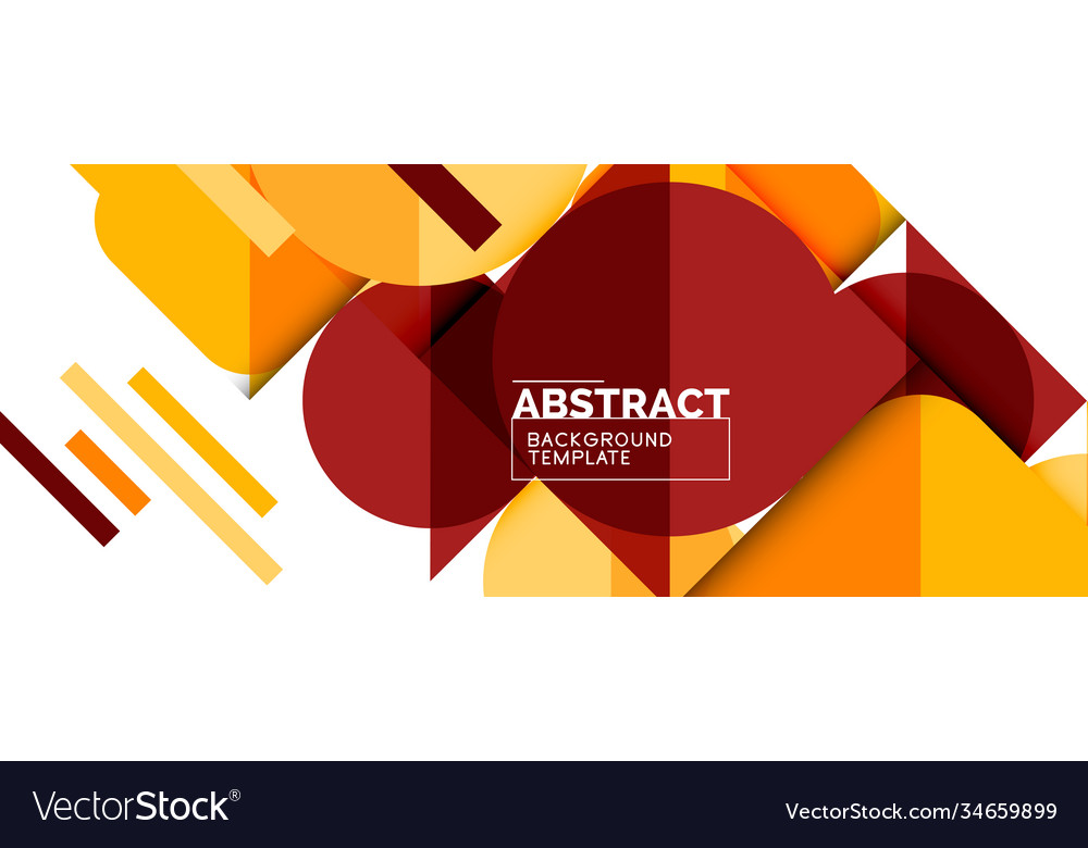 Simple circles and triangles abstract background vector image Simple circles and triangles abstract background