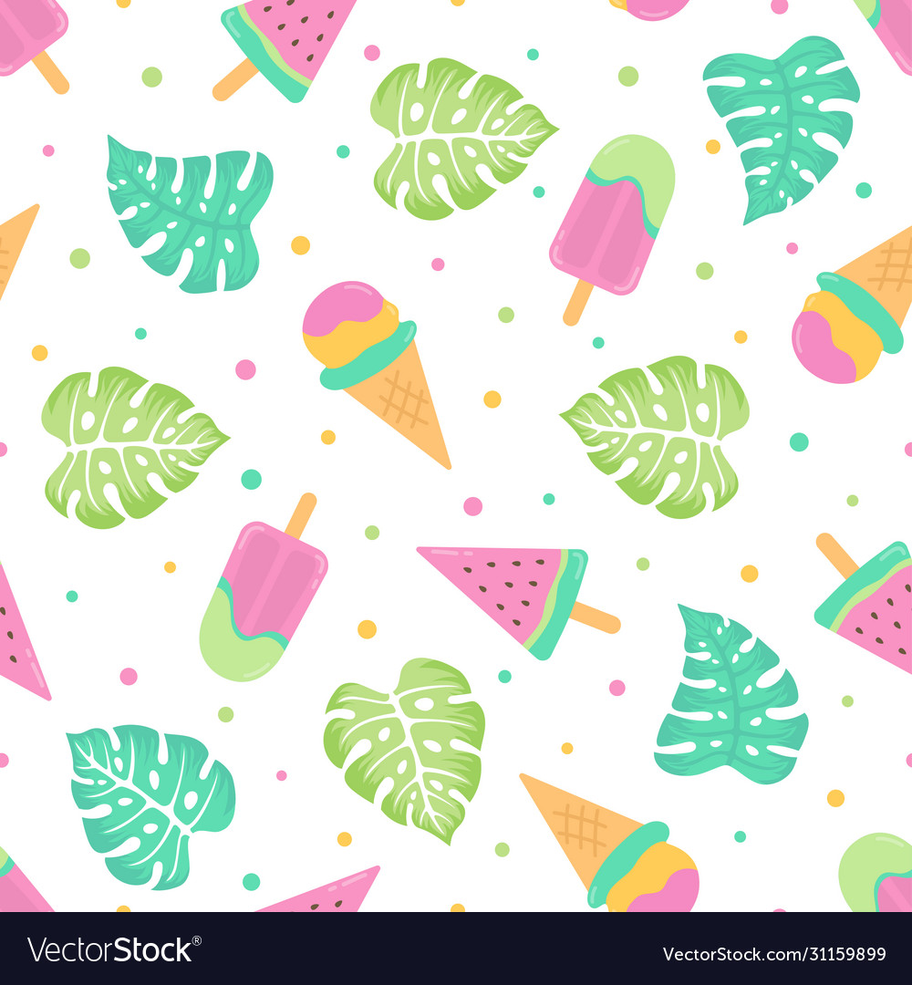 Summer Ice Cream Pattern