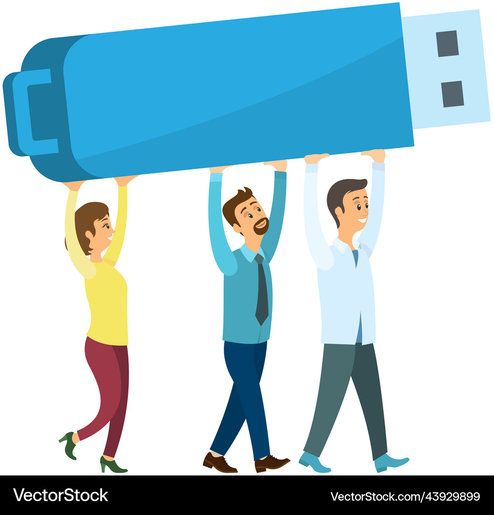Usb flash drive storage device that uses Vector Image