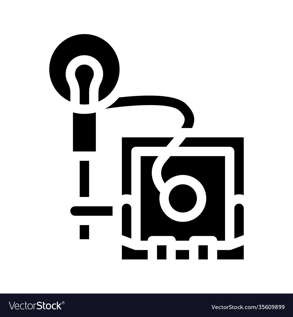 Vintage Foto Kamera Glyph Symbol