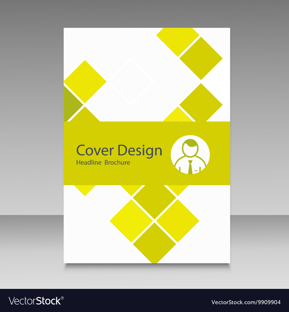 Abstract brochure template design with squares