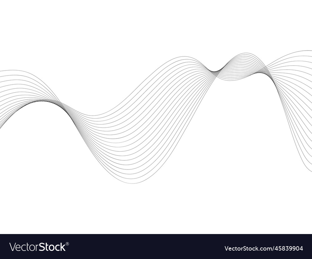 Abstract wave element for design digital