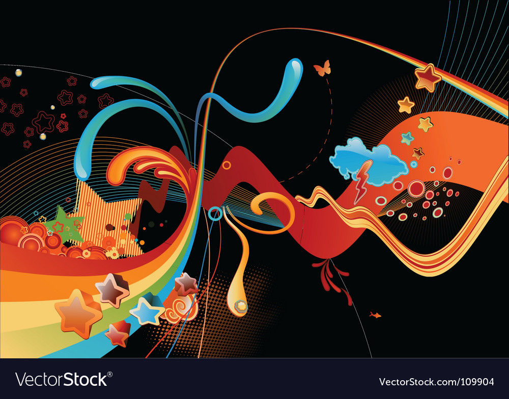 Colorful Swirls Background