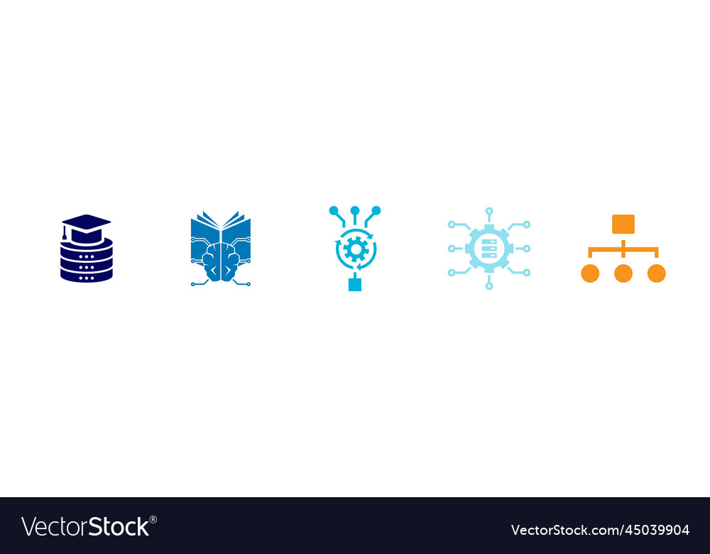 Data Science Icons - Algorithm Set