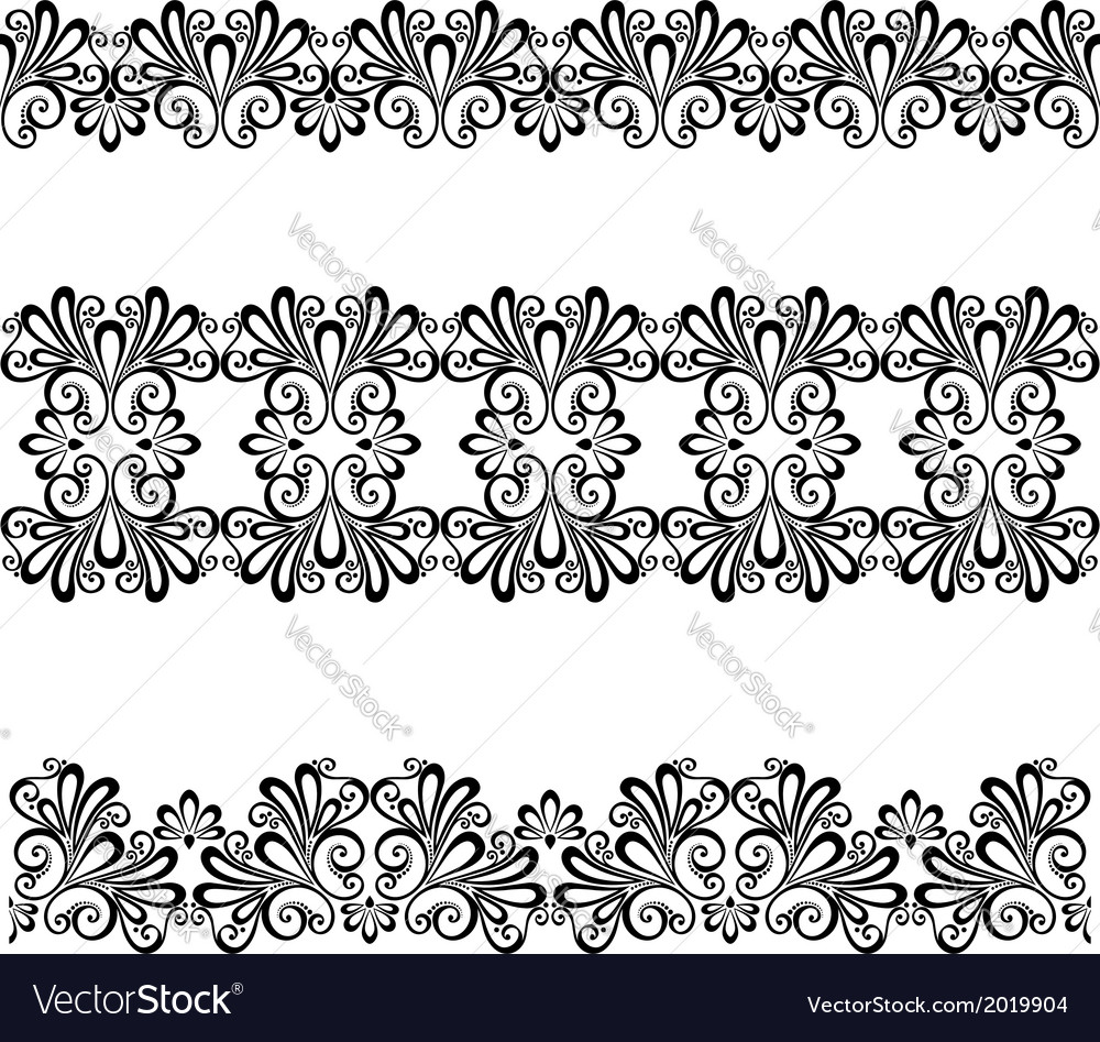 Decorative floral frame Royalty Free Vector Image