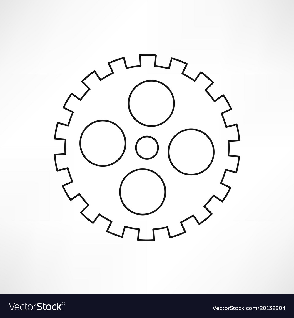 Gears isolated object technical mechanical