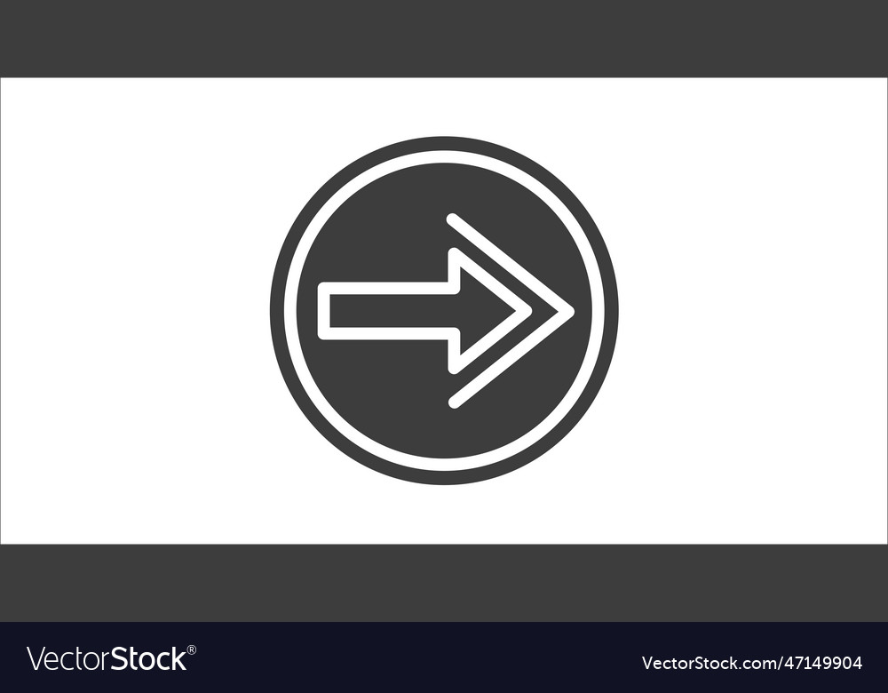 Go back button icon filled vector image Go back button icon filled