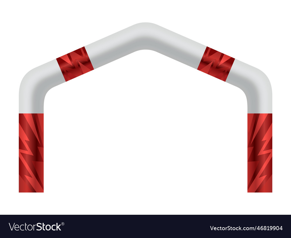 Inflatable arch template for advertising