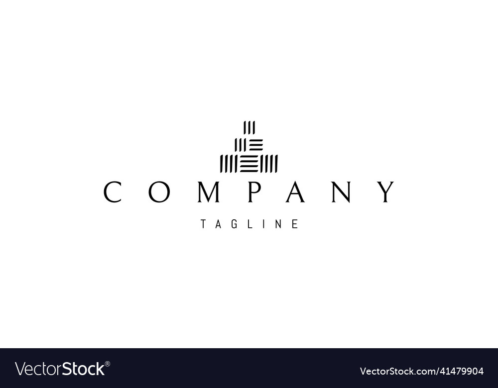 Logo on which an abstract image of a tower vector image Logo on which an abstract image of a tower