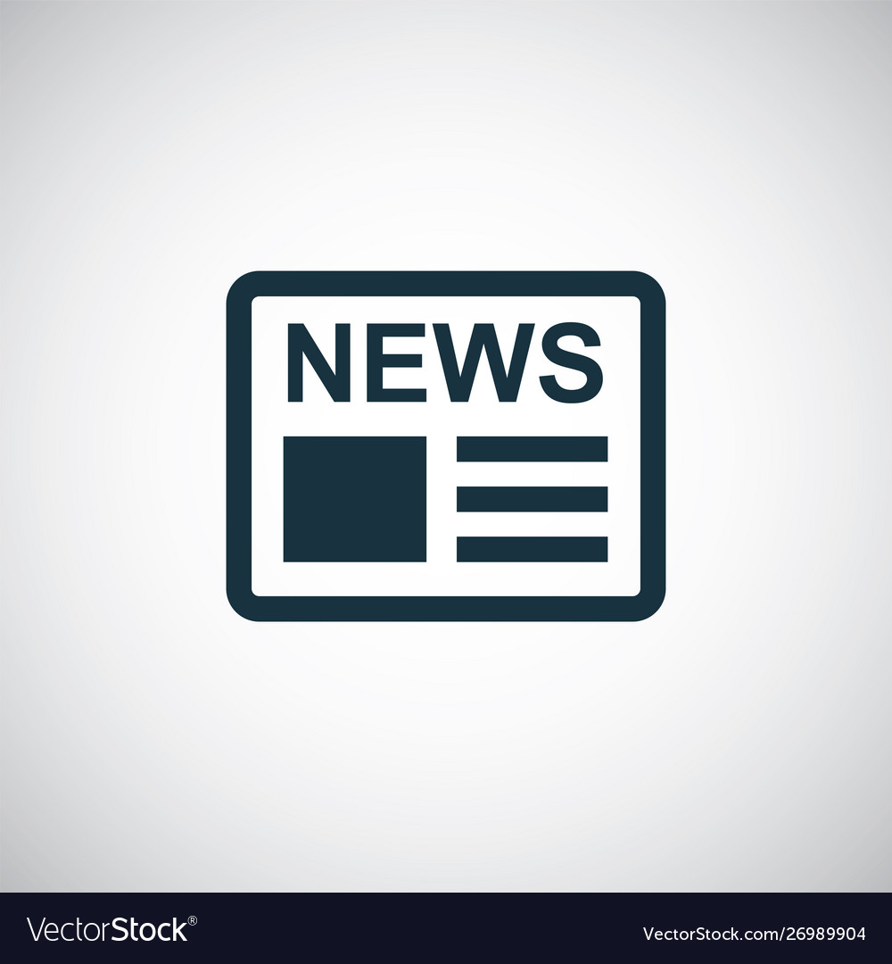 News icon trendy einfache Symbol-Konzeptvorlage