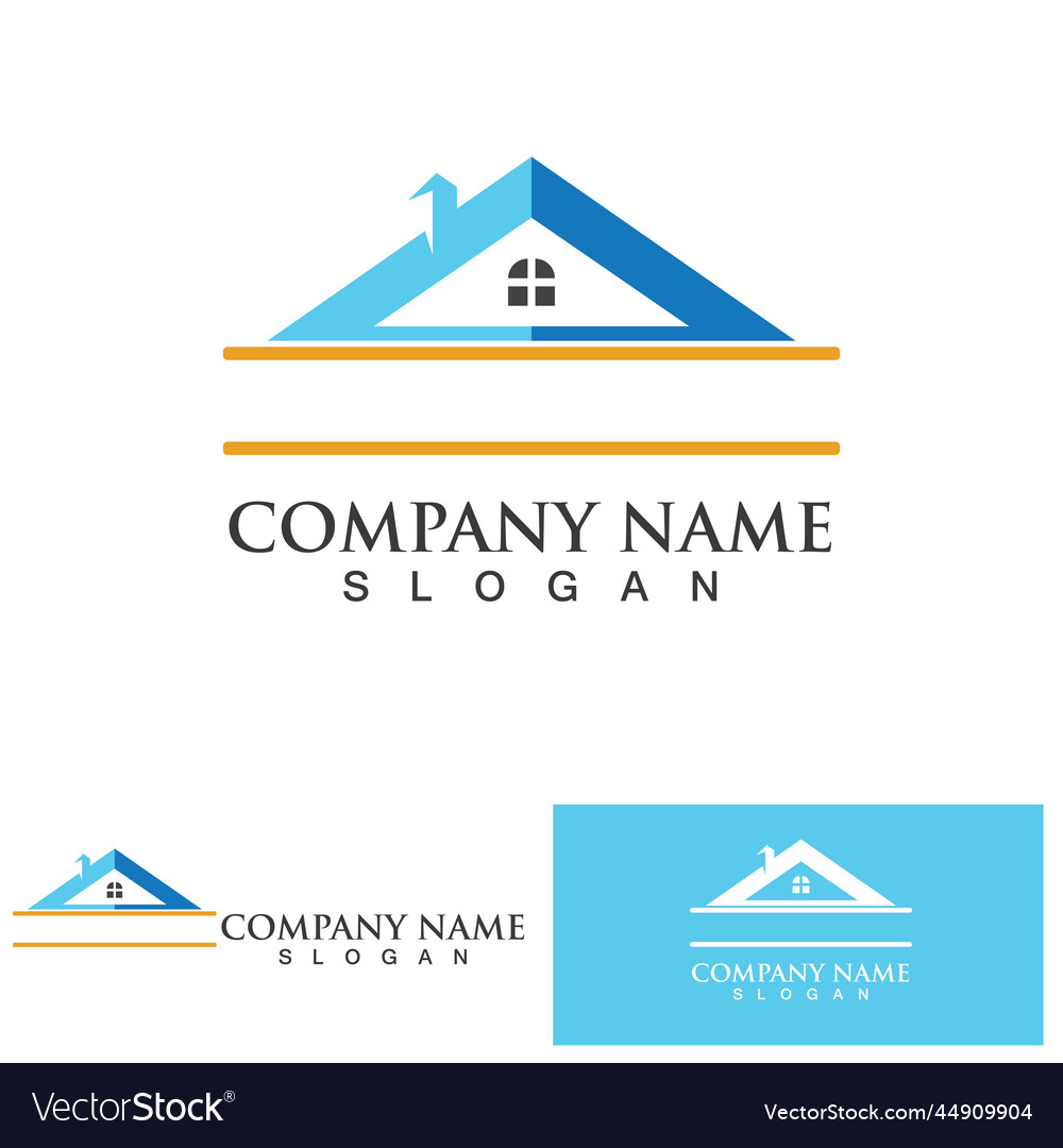 Property and construction logo design Royalty Free Vector