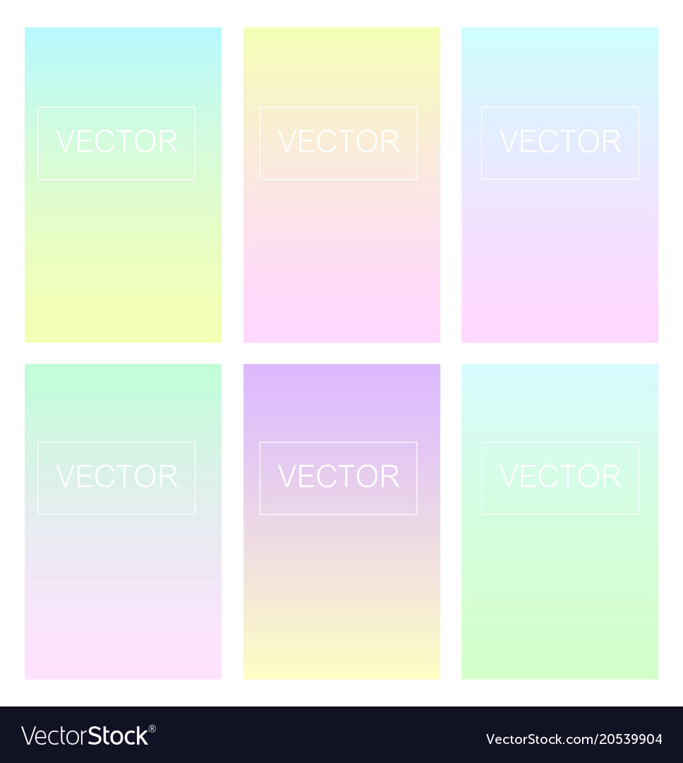 Screen gradient set with modern abstract