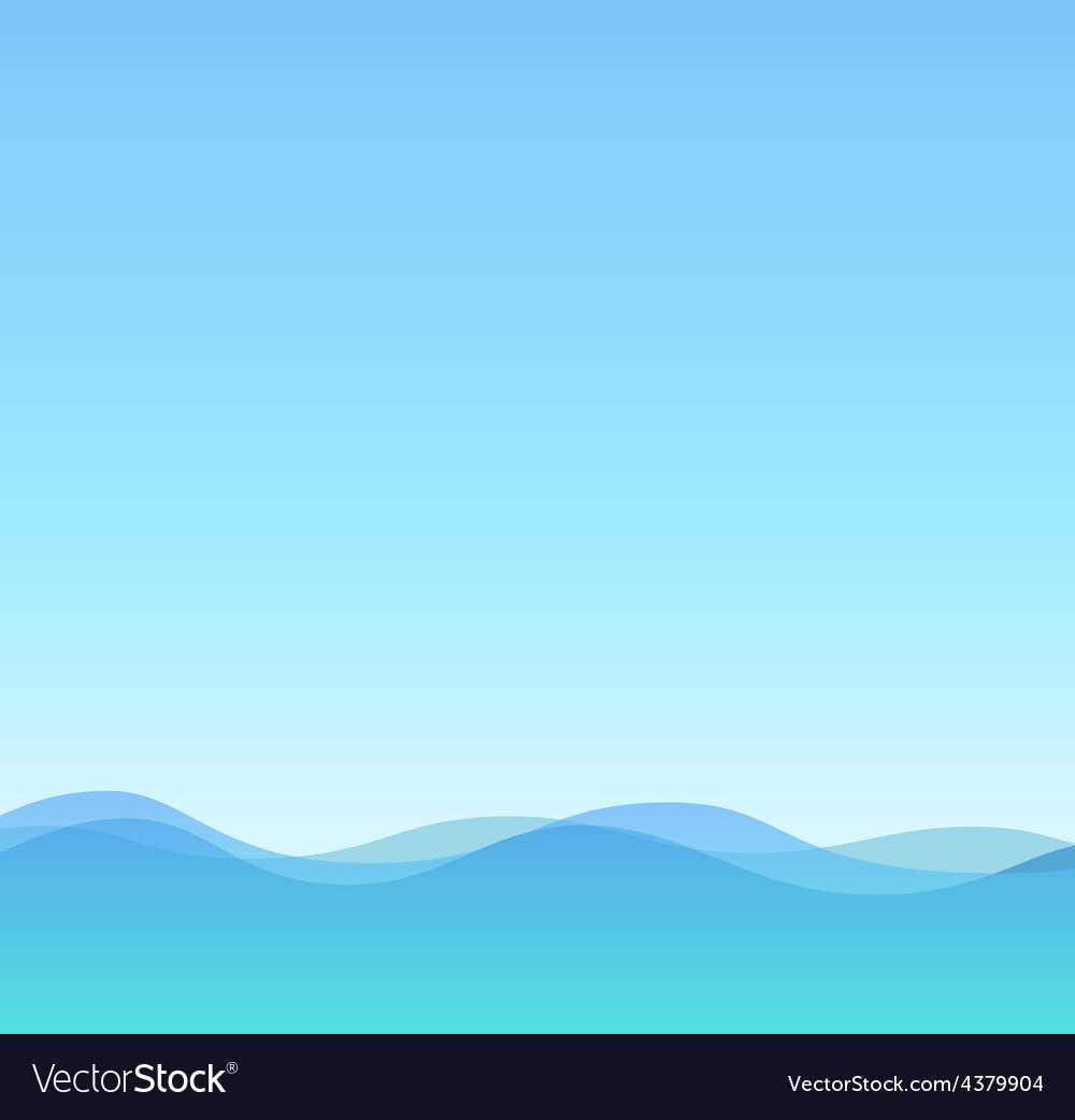 Sea and sky summer Royalty Free Vector Image - VectorStock
