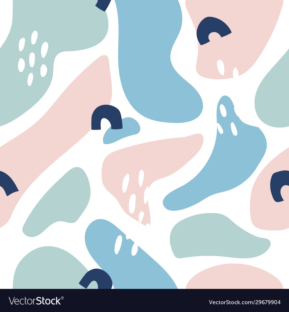 Seamless pattern with abstract elements