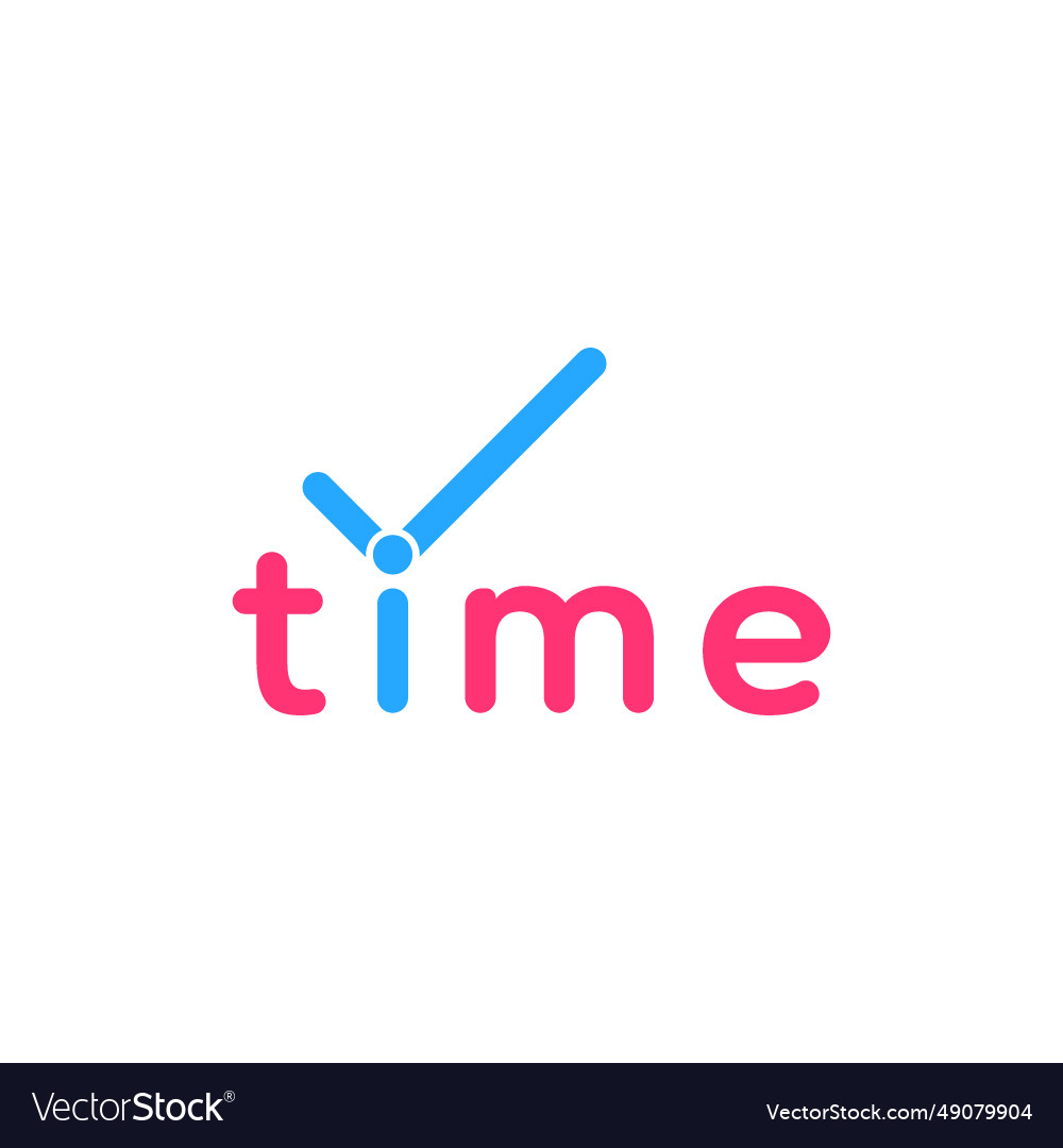 Time logo Royalty Free Vector Image - VectorStock