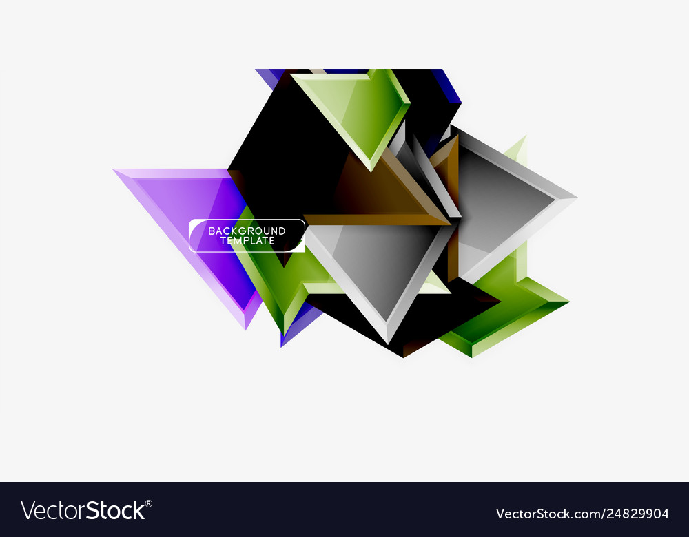 Triangular low poly background design Royalty Free Vector