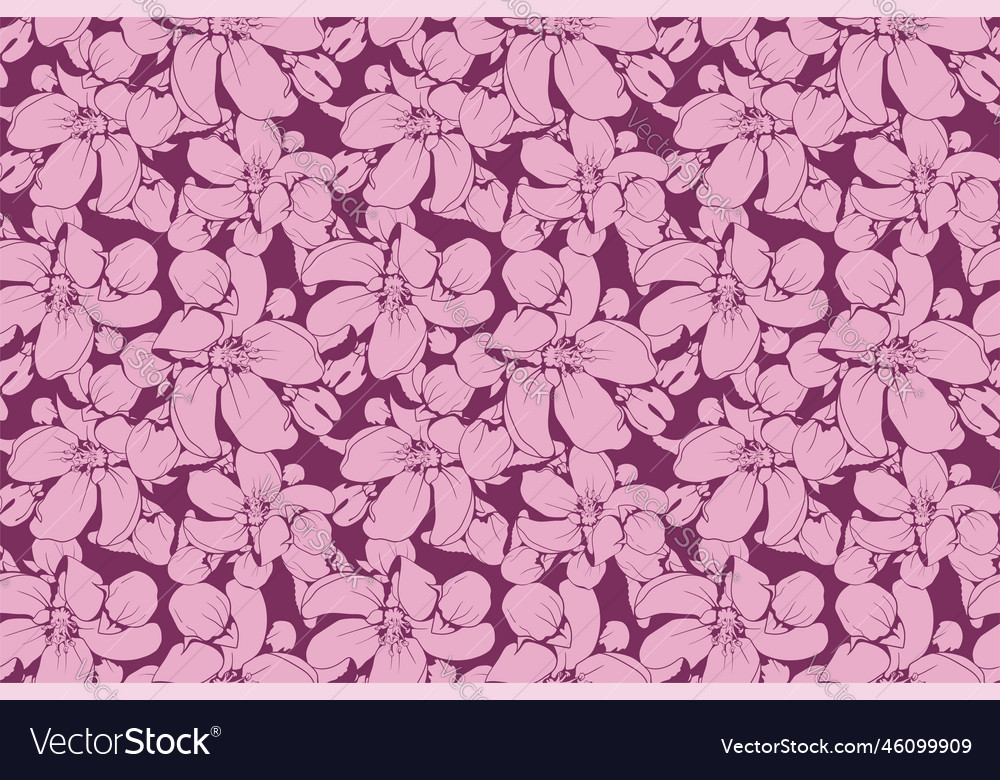 Floral pattern seamless background foliage