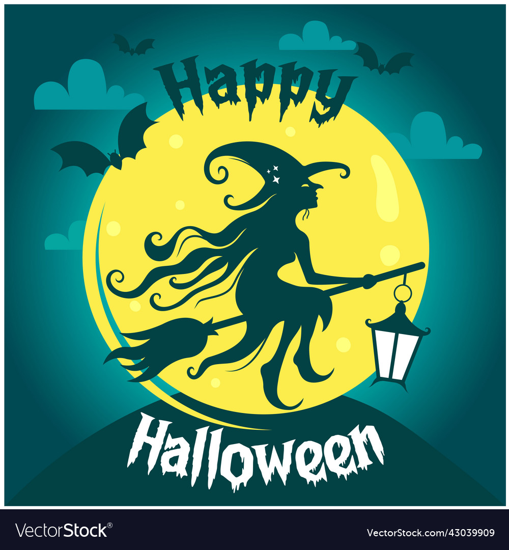 Halloween invitation card Royalty Free Vector Image