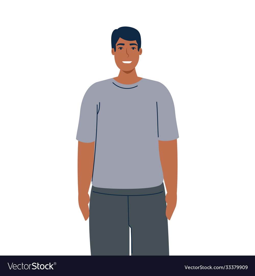 Isolated man cartoon design Royalty Free Vector Image