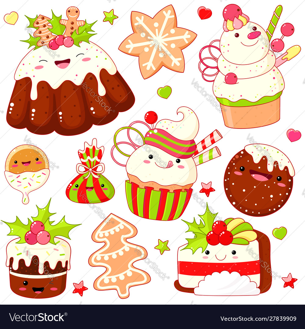 Kawaii Christmas Sweets Icons