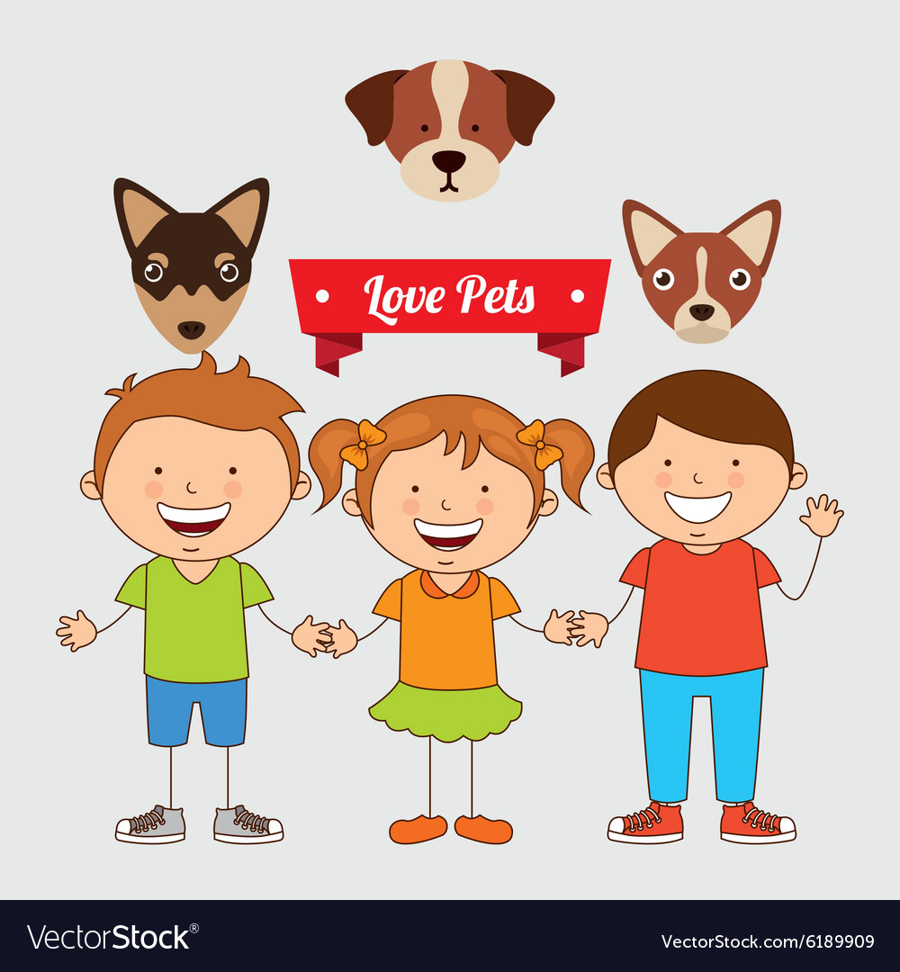 Love pets Royalty Free Vector Image - VectorStock