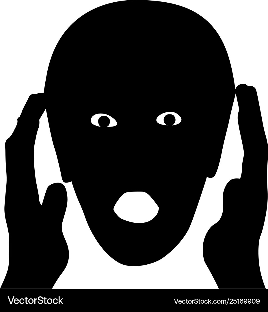 Mind blown surprise Royalty Free Vector Image - VectorStock