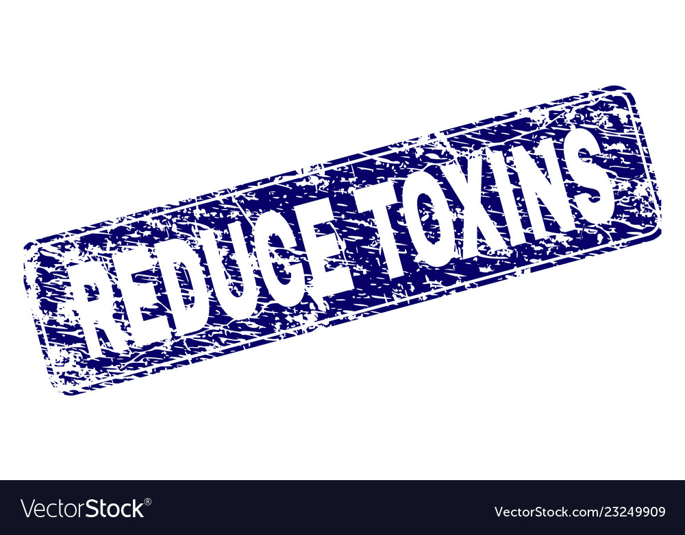 Scratched reduce toxins framed rounded rectangle