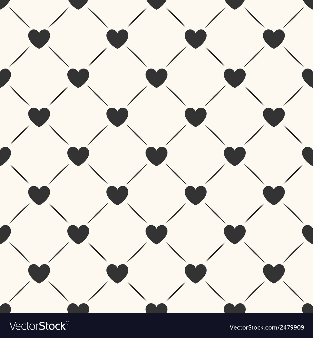 Seamless geometric pattern with hearts Royalty Free Vector