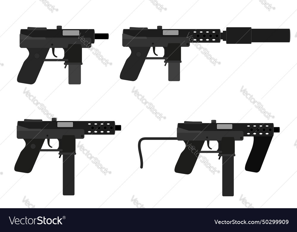 Submachine Maschine Handpistole Waffen Lager