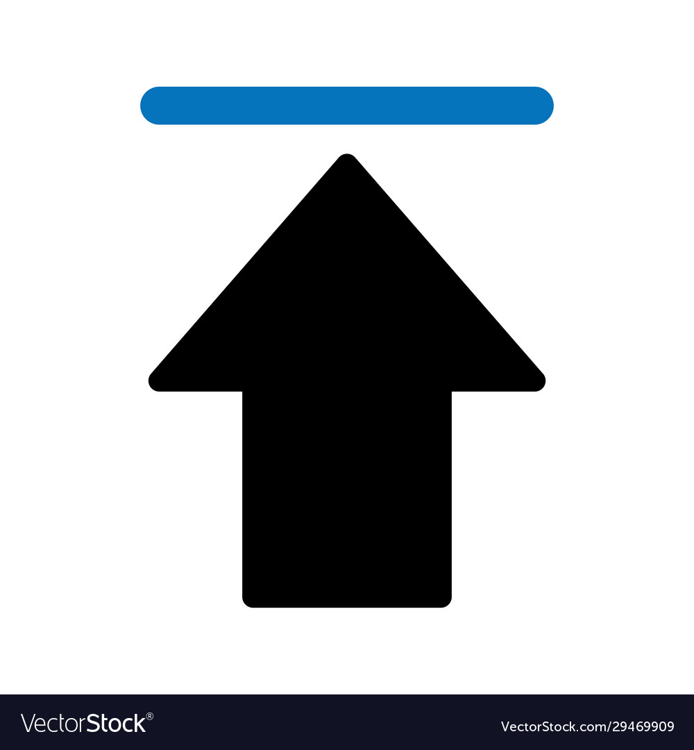 Upload icon isolated on background
