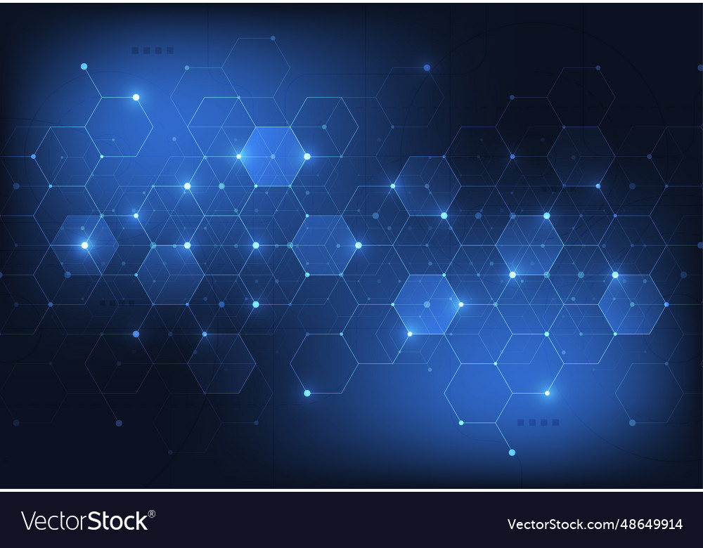 Abstract science template technology lines