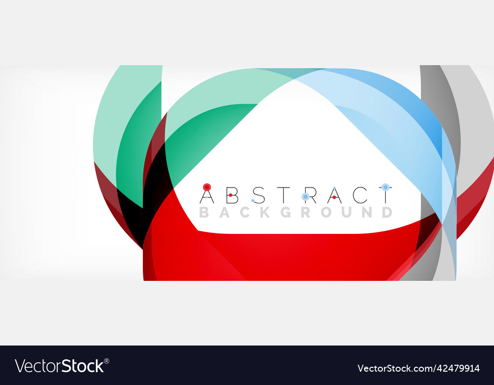 Abstract square shape with overlapping waves