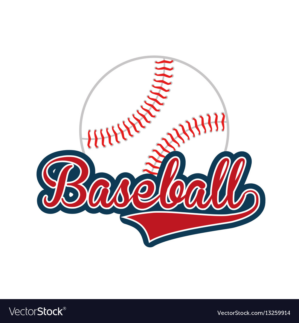 Baseball club emblem icon Royalty Free Vector Image