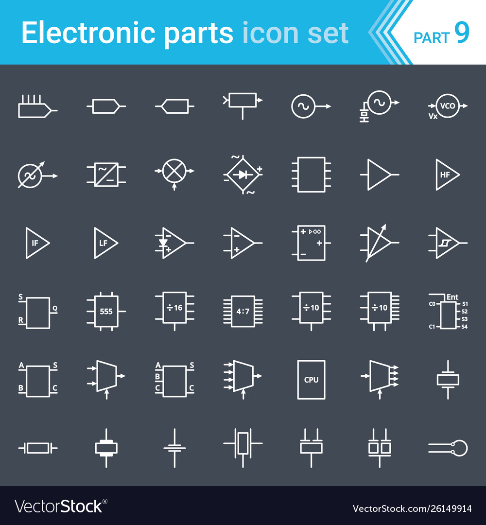 Circuitry blocks stages amplifier logic vector image Circuitry blocks stages amplifier logic