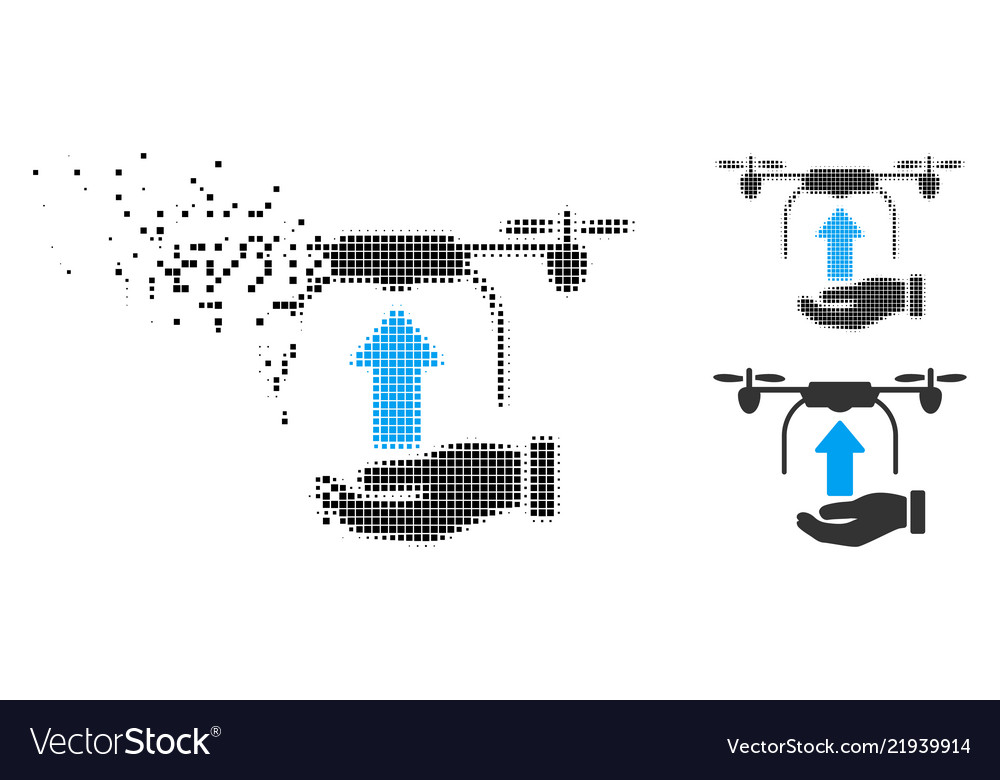 Dissolving Drone Icon - Fragmentation