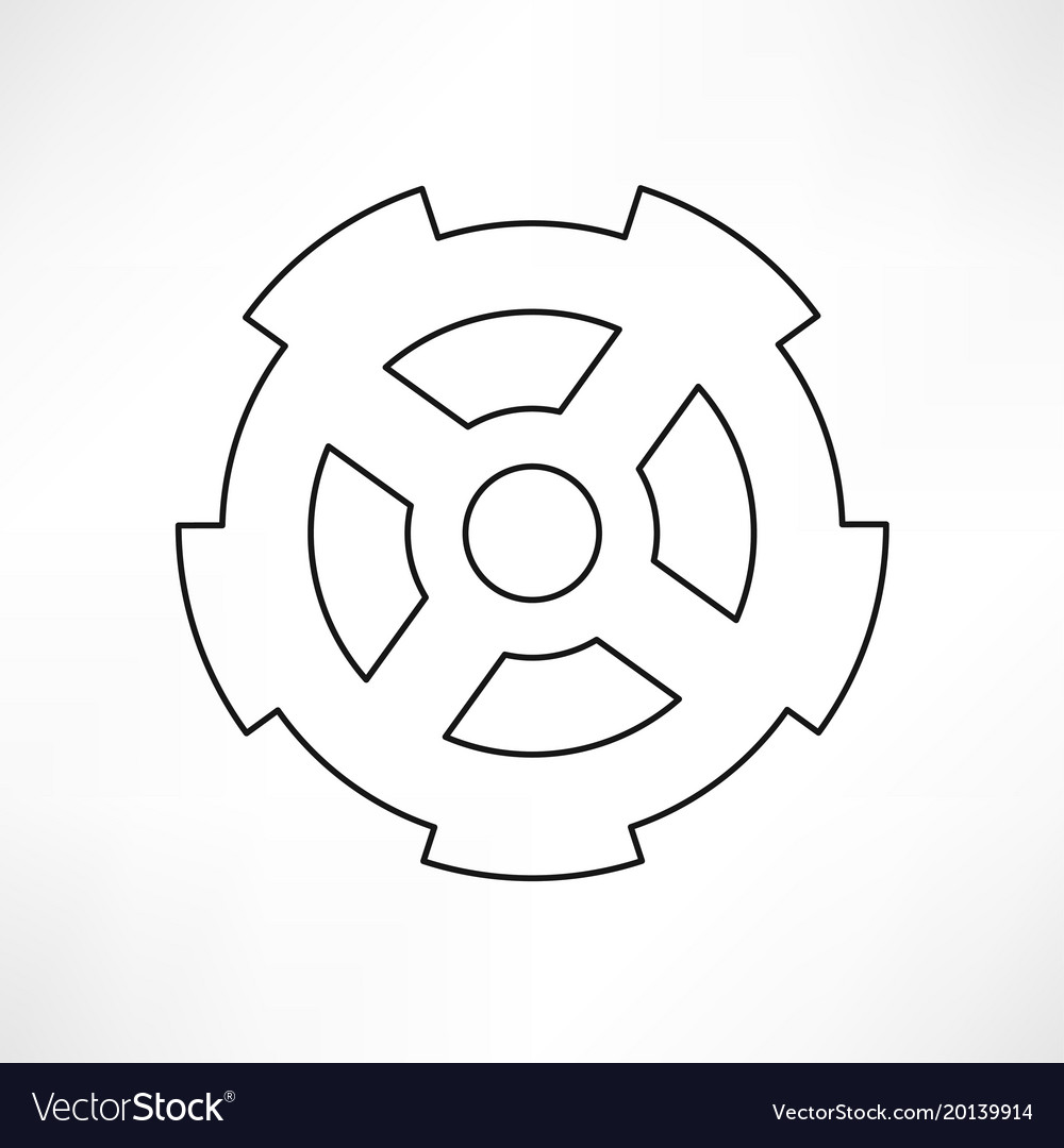 Gears isolated object technical mechanical