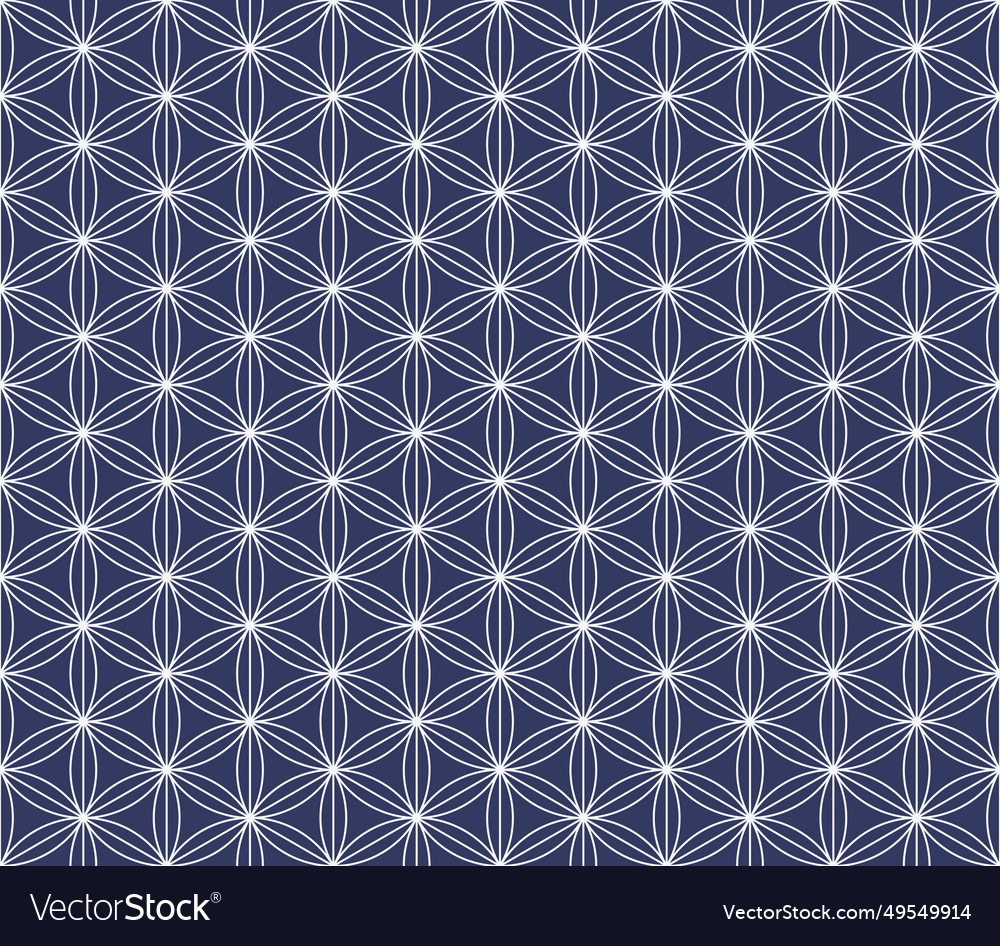 Geometric seamless pattern with hexagon shape