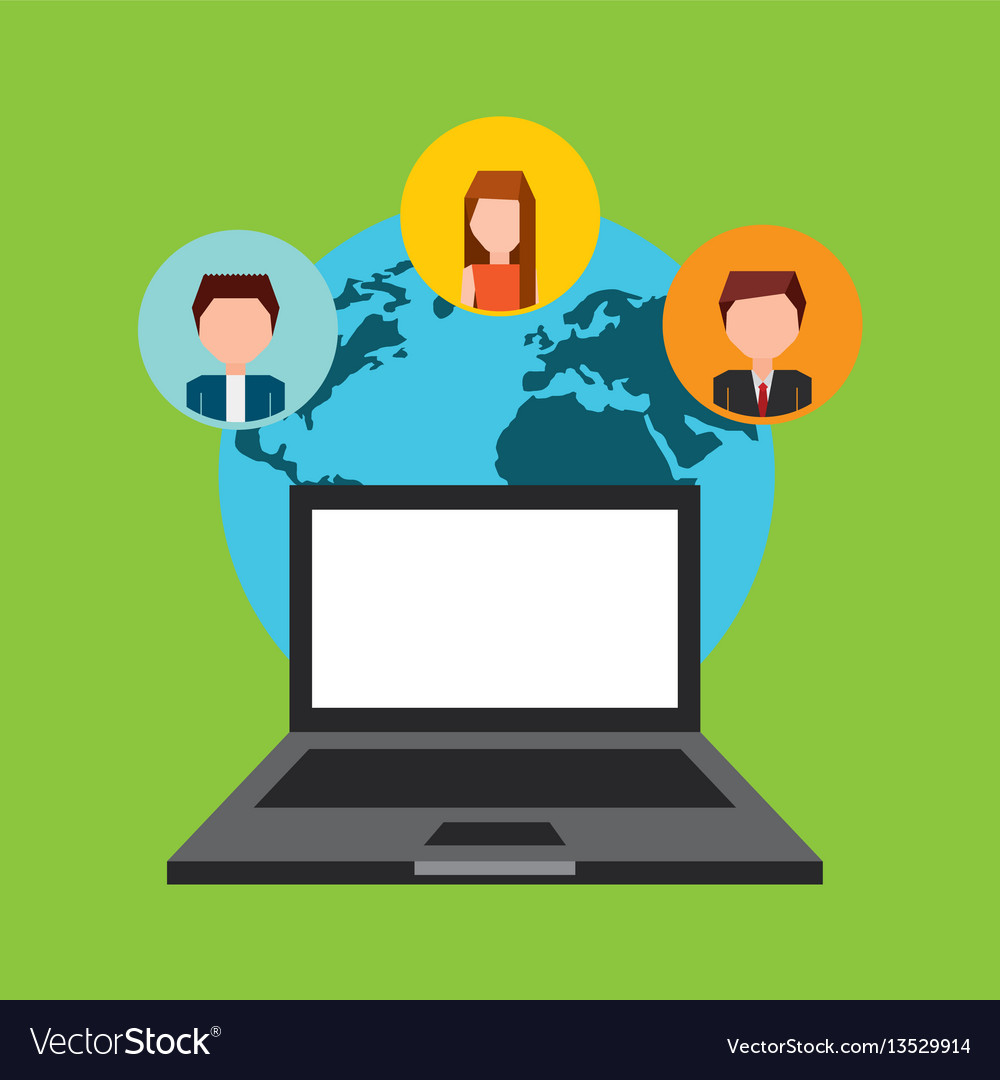 Social media network icons vector image Social media network icons